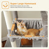 Pawsh Comfort™ 180cm Large Cat Tree Tower – Spacious Climbing Frame with Sisal Scratching Post, Hammock & Perch - Image 14