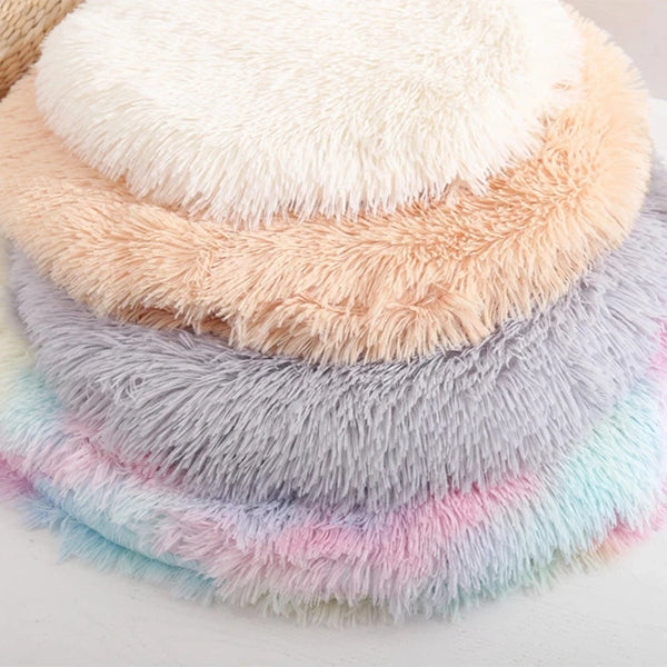Plush Cat Bed Mats Round Pet Bed for Cats Small Dogs Soft Fleece Pet Sleeping Mat Kitten Puppy Nest Pet Cushion Cat Accessories - Image 3