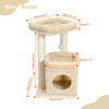 Pawsh Comfort™ Cat Tree Tower – Cozy Condo, Wide Top Perch, Natural Sisal Posts, Soft Plush & Playful Pom-Pom, Ideal for 1-2 Indoor Cats - Image 9