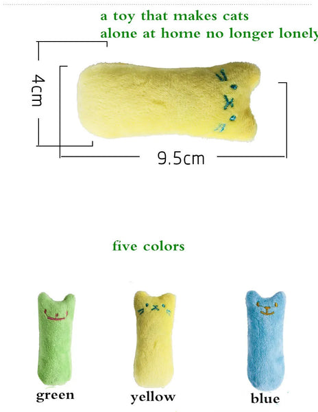 1PCS Pet Cat Toys Plush Sound Rattling Paper Cat Chewing Cute Toys Multicolor Puzzle Bite Resistant Teething Pet Interactive Toy - Image 7