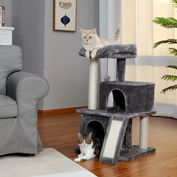 Pawsh Comfort™ Wooden Cat Tower – Double Condos, Spacious Perch, Fully Wrapped Sisal Scratching Posts & Replaceable Dangling Balls - Image 27