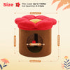 Cat Beds for Indoor Cats, Large Cat House with Removable Flower Cat Bed, Cute Cat Cave Cat Hideaway, Indoor Cat House Condo - Image 8
