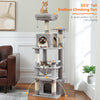 Pawsh Comfort™ Large Indoor Cat Tree Tower – Sisal-Covered Scratching Posts, Spacious Hammock, Padded Perches & Condos, Grey - Image 19