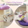 Pawsh Comfort™ Flower Small Cat Tree – Indoor Cat Scratching Post with Super Thick Natural Sisal, Pink Removable Perch, Mat & Playful Balls - Image 14