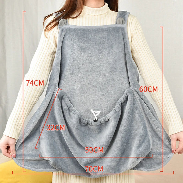Petting Pet Travel Sleep Bag Cat Carrier Pouch Dog Puppy Bag Plush Outdoor Shoulder Bag Comfort Transport Bag for Cats Apron - Image 6