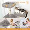 Pawsh Comfort™ Large Indoor Cat Tree Tower – Sisal-Covered Scratching Posts, Spacious Hammock, Padded Perches & Condos, Grey - Image 5