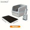 Stainless Steel Litter Box With Litter Mat And Litter Spade Lid High Side Suitable For Large Cats Closed Litter Tray With Spoon - Image 8
