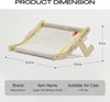 Mewoofun Cat Window Perch Lounge Mount Hammock Window Seat Bed Shelves for Indoor Cats No Drilling No Suction Cup Large Beige - Image 6