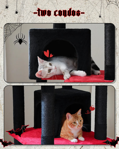 Pawsh Comfort™ Large Indoor Cat Tree – 180cm Tall Multi-Level Plush Tower with Sisal Scratching, Condos & Perches - Image 22