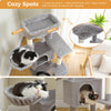 Cat Tree with Toy Cat Tower condo for Indoor Cats Cat House with Padded Plush Perch Cozy Hammock and Sisal Scratching Posts - Image 16