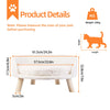 Luxury Cat Bed Soft Warm Plush Fabric Pet Nesting Chair Bed Stool Wood Legs with Cushion Pad Washable Waterproof for Small Pets - Image 12