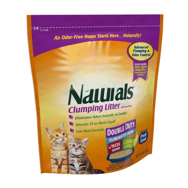 Naturals Clumping Cat Litter – Corn Fiber, Fresh Scent, Odor Control, 9 lb - Image 2