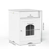 Wooden Pet House Cat Litter Box Enclosure with Drawer, Side Table, Indoor Pet Crate, Cat Home Nightstand - Image 11
