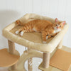 Pawsh Comfort™ Multi-Level Indoor Wood Cat Tree – Spacious Condo, Scratching Posts, Hammock, Top Perch & Cat Toys - Image 8