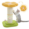 Pawsh Comfort™ Flower Small Cat Tree – Indoor Cat Scratching Post with Super Thick Natural Sisal, Pink Removable Perch, Mat & Playful Balls - Image 25