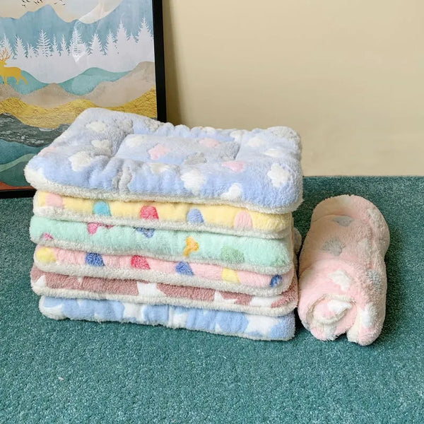 Soft Cat Bed Mats Warm Dog Bed Soft Fleece Pet Blanket Puppy Sleep Mat Kitten Mattress Cushion for Small Dogs Cat Accessories - Image 6