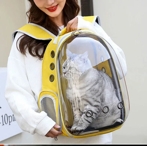 Pawsh Comfort™ Portable Transparent Space Capsule Pet Backpack – Soft-Sided Travel Bag for Cats & Dogs - Image 18