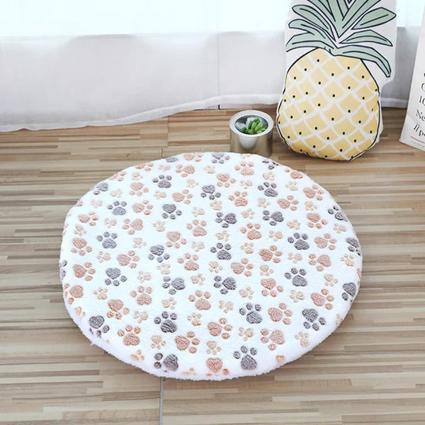 Plush Cat Bed Mats Round Pet Bed for Cats Small Dogs Soft Fleece Pet Sleeping Mat Kitten Puppy Nest Pet Cushion Cat Accessories - Image 33
