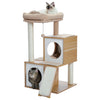 Pawsh Comfort™ Wooden Cat Tower – Double Condos, Spacious Perch, Fully Wrapped Sisal Scratching Posts & Replaceable Dangling Balls - Image 15