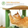 Pawsh Comfort™ Cat Tree Tower – Cozy Condo, Wide Top Perch, Natural Sisal Posts, Soft Plush & Playful Pom-Pom, Ideal for 1-2 Indoor Cats - Image 25