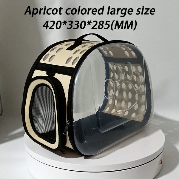 Pawsh Comfort™ Portable Transparent Capsule Cat Carrier Shoulder Bag – Breathable Outdoor Travel Handbag for Puppies & Kittens - Image 28