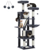 Pawsh Comfort™ Large Indoor Cat Tree – 180cm Tall Multi-Level Plush Tower with Sisal Scratching, Condos & Perches - Image 1