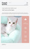 40CM Flower Soft Cat Bed Comfortable Sleep Pet Bed Cat Sleeping Mat Long Plush Dogs Basket Cushion Cat Mat Animals Sleeping Sofa - Image 14