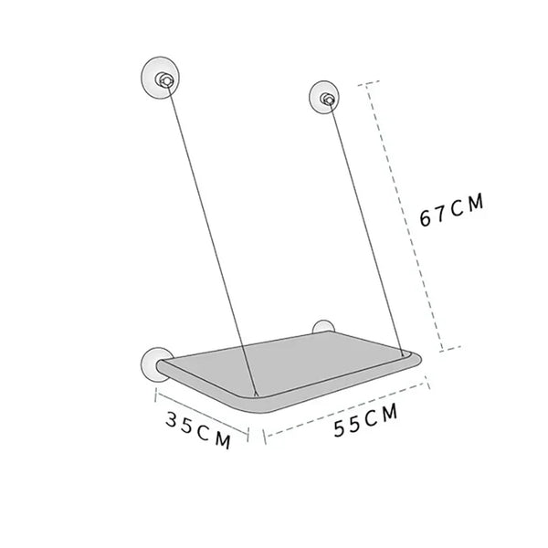 New Cat Hammock Window Pet Aerial Hanging Cat Bed Cats Ouse Kitten Climbing Frame Sunny Seat Nest Bearing 20kg Accessoriescanvas - Image 5