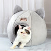 Pet bed with cat ears cat bed for small medium large cats Keep warm in winter  Comfortable and soft Machine washable - Image 1