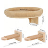 Pawsh Comfort™ Wall-Mounted Wooden Cat Tree – Shelves, Scratching Posts, Climbing Perches, Hammock, Steps & Ladder - Image 23
