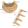 Pawsh Comfort™ Wall-Mounted Wooden Cat Tree – Shelves, Scratching Posts, Climbing Perches, Hammock, Steps & Ladder - Image 30