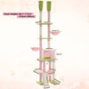 Pawsh Comfort™ Adjustable Floor-to-Ceiling Cat Tree – Tall Indoor Tower with Sisal Scratching Post, Cozy Condo, Hammock & Cat Toys - Image 23