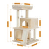 Pawsh Comfort™ Wooden Cat Tower – Double Condos, Spacious Perch, Fully Wrapped Sisal Scratching Posts & Replaceable Dangling Balls - Image 21