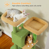 Pawsh Comfort™ Cactus Cat Tree – 133cm Indoor Cat Tower with 2 Padded Perches, 2 Condos & 2 Scratching Posts - Image 13
