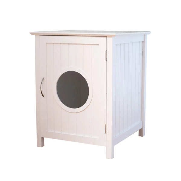 Hidden Wooden Cat Litter Box Cabinet – Indoor Furniture, Stylish & Functional - Image 6