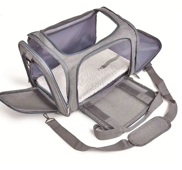 Pawsh Comfort™ Breathable Mesh Pet Carrier Bag – Outdoor Travel Tent for Small Dogs & Cats - Image 11