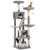 Pawsh Comfort™ Large Indoor Cat Tree – 180cm Tall Multi-Level Plush Tower with Sisal Scratching, Condos & Perches - Image 13