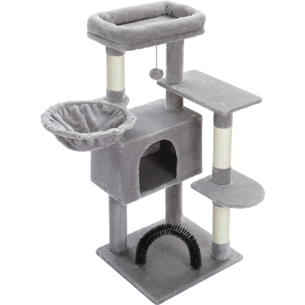 Cat Tree with Toy Cat Tower condo for Indoor Cats Cat House with Padded Plush Perch Cozy Hammock and Sisal Scratching Posts - Image 24