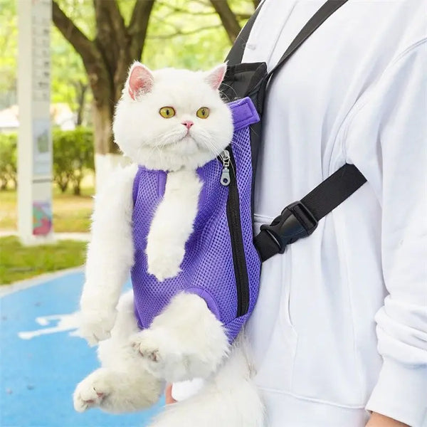 Pawsh Comfort™ Upgraded Adjustable Pet Backpack – Portable Outdoor Carrying Bag for Cats & Dogs, Ideal for Travel, Camping & Hiking - Image 4