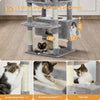 Pawsh Comfort™ Large Indoor Cat Tree Tower – Sisal-Covered Scratching Posts, Spacious Hammock, Padded Perches & Condos, Grey - Image 6