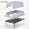 KEMORELA Stainless Steel Cat Litter Box XLExtra Large Litter Box for Big Cats Enclosed Removable with High Sided Enclosure Scoop - Image 8