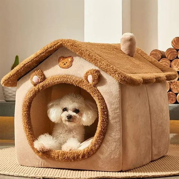 Foldable Pet House Removable Washable Cat House Puppy Cave Sofa Pet Bed House for Extra Small Dogs and Small and Medium Cats - Image 7