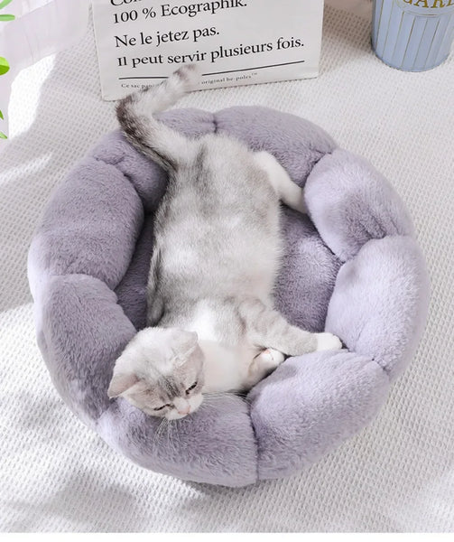 40CM Flower Soft Cat Bed Comfortable Sleep Pet Bed Cat Sleeping Mat Long Plush Dogs Basket Cushion Cat Mat Animals Sleeping Sofa - Image 27