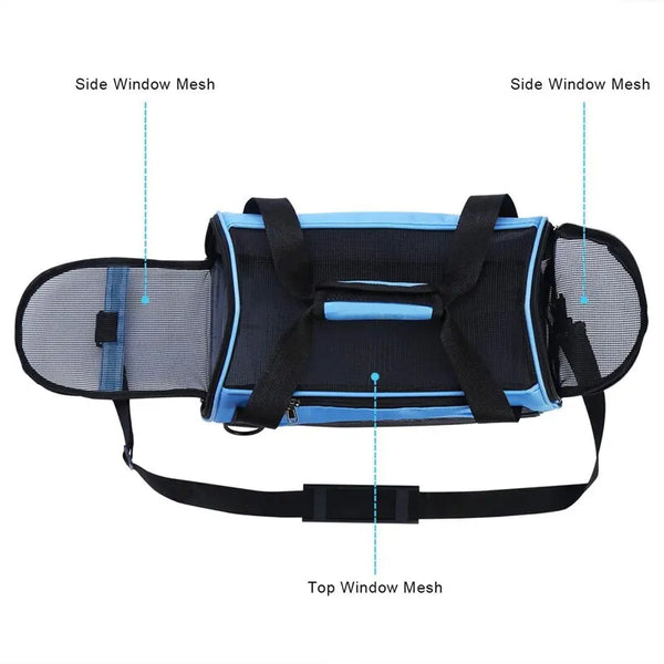Pawsh Comfort™ Soft-Sided Portable Pet Travel Carrier – Folding Carrier for Cats, Dogs & Puppies - Image 4
