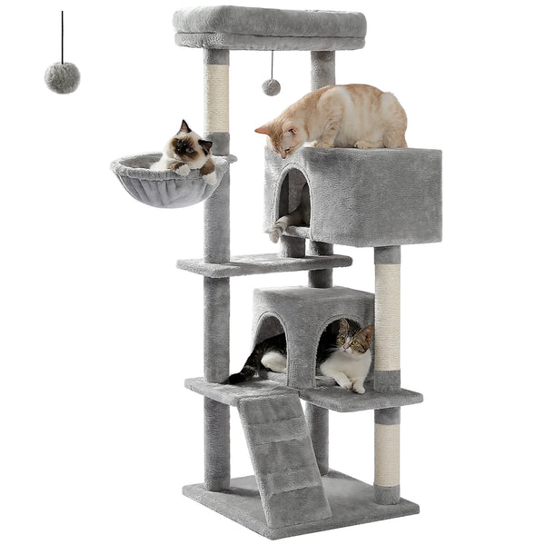 Cat Tree with Toy Cat Tower condo for Indoor Cats Cat House with Padded Plush Perch Cozy Hammock and Sisal Scratching Posts - Image 37