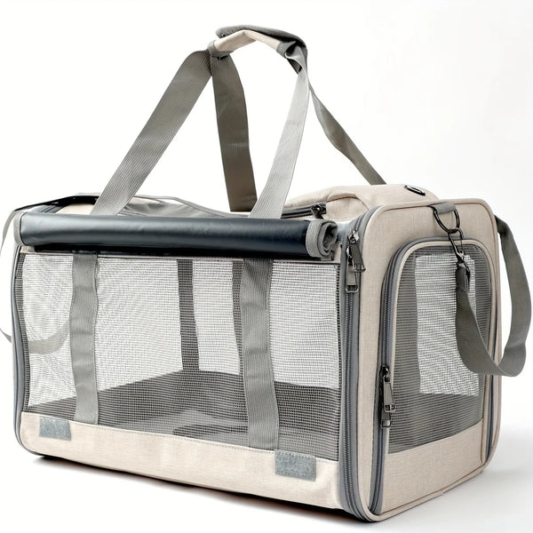 Pawsh Comfort™ Soft-Sided Pet Carrier for Large & Medium Cats – Spacious Carrier for Big Cats, Medium Cats & Puppies - Image 8