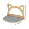 Pawsh Comfort™ Wall-Mounted Wooden Cat Tree – Shelves, Scratching Posts, Climbing Perches, Hammock, Steps & Ladder - Image 16