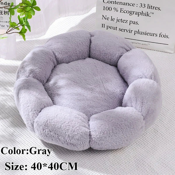 Flower Soft Cat Bed Cat Sleeping Mat Comfortable Sleep Pet Bed Long Plush Dogs Basket Cushion Cats Mat Animals Sleeping Sofa - Image 30