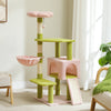 Flower Cat Tree, Multi-Level Cat Tower with Sisal Scratching Posts, Hammock, Ramp, Top Perch, Cat Condo for Indoor, Kitten Toys - Image 13