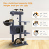 Cat Tree with Toy Cat Tower condo for Indoor Cats Cat House with Padded Plush Perch Cozy Hammock and Sisal Scratching Posts - Image 20